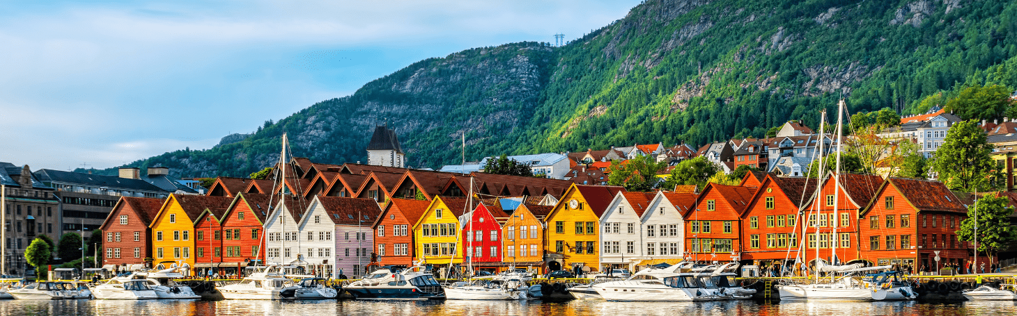 Bergen - widok na kolorowe domki