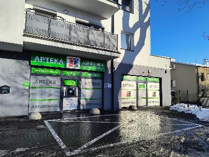 Apteka Aspirynka, sklep przy dworcu Aleksandrów Kujawski