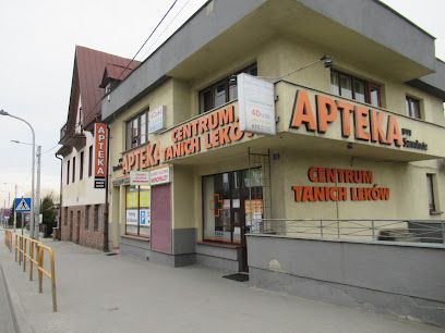 Przy Samolocie. Apteka. Piskorz M., sklep przy dworcu Andrychów