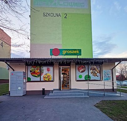 Groszek, sklep przy dworcu Czarna Białostocka