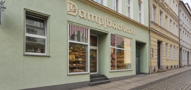 Dampfbäckerei Jannusch, okolice dworca Bahnhof, Frankfurt (Oder)