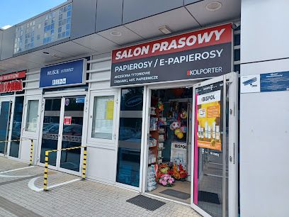Salon prasowy na Dworcu PKP, sklep przy dworcu Dębica