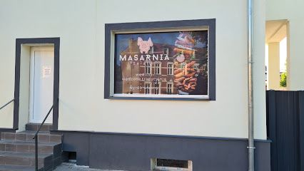 Serafin. Masarnia, sklep przy dworcu Dobiegniew