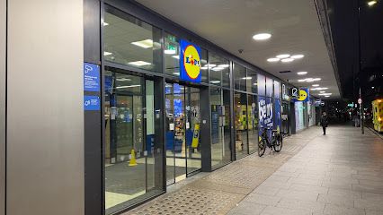 Lidl, sklep przy dworcu Euston