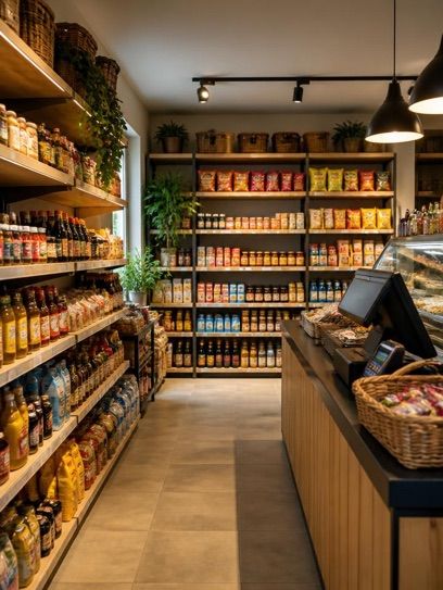 Mini market, sklep przy dworcu Roma Tiburtina