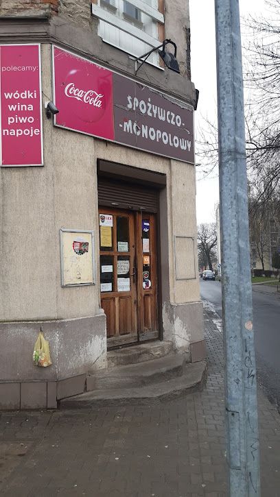 sklep spożywczo monopolowy, sklep przy dworcu Kalisz