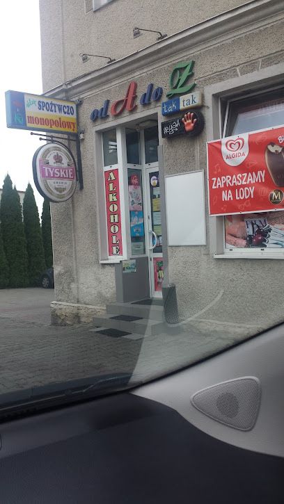 Sklep Spożywczy Od A Do Z, sklep przy dworcu Kalwaria Zebrzydowska