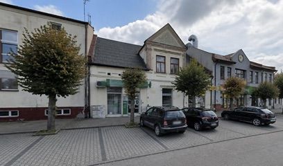 Pod Aniołami. Apteka, sklep przy dworcu Koniecpol Centrum