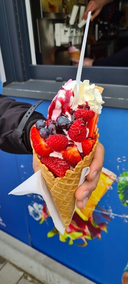 Lody u Gajdy, okolice dworca Mońki