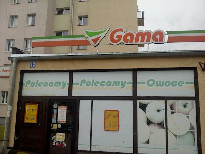 Gama, sklep przy dworcu Morąg