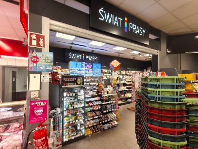 Świat Prasy, sklep przy dworcu Myszków