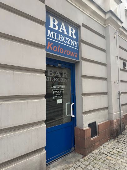 Kolorowa s.c. Bar mleczny. Chłoń-Gazur K., Warzocha A., okolice dworca Nowa Ruda