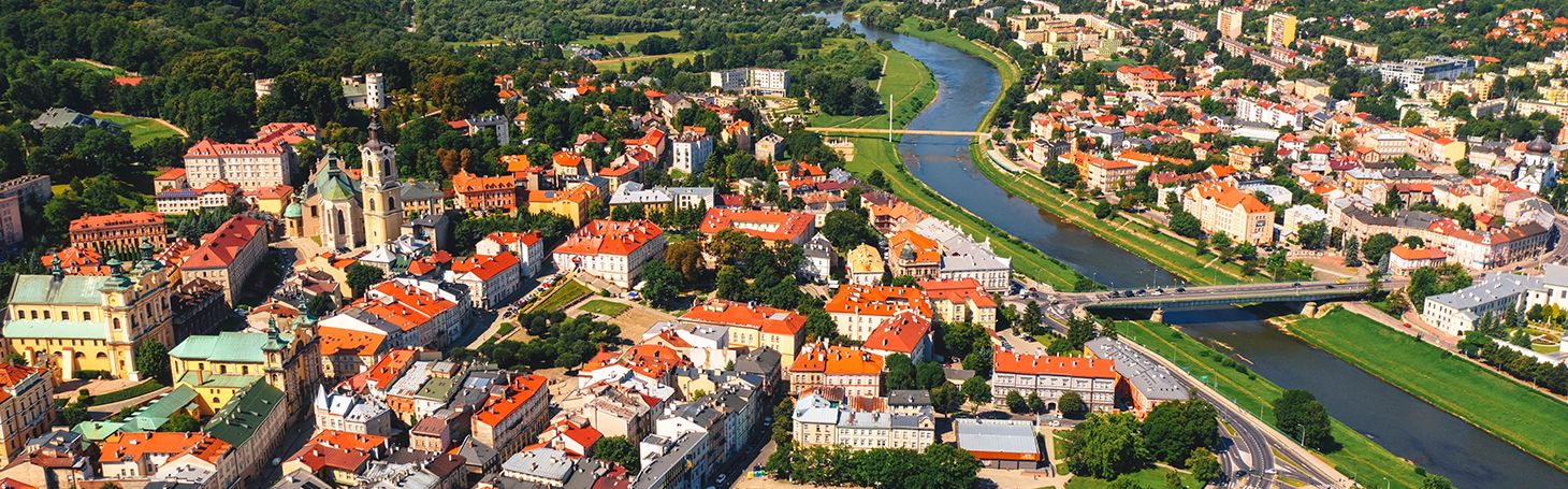 panorama Przemyśla - Dworzec PKP Przemyśl Główny