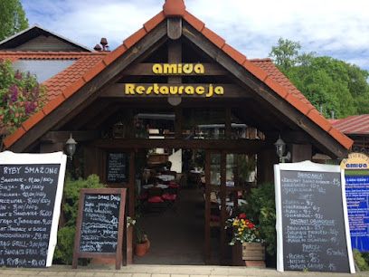Amida. Restauracja, okolice dworca Ruciane-Nida