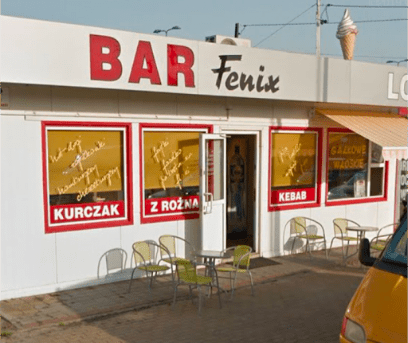 Bar Fenix, okolice dworca Stacja PKP Sandomierz