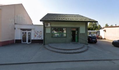 Apteka, sklep przy dworcu Sędziszów