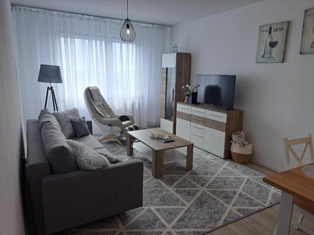 Apartament Kraju centrum z fotelem masującym, nocleg blisko dworca Sosnowiec Dańdówka