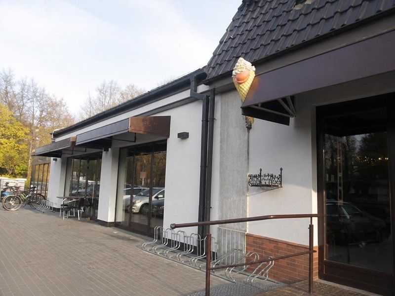 Kawiarnia i Cukierenka Bajaderka, okolice dworca Sosnowiec Główny