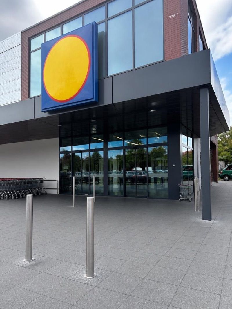 Lidl, sklep przy dworcu Strzelin