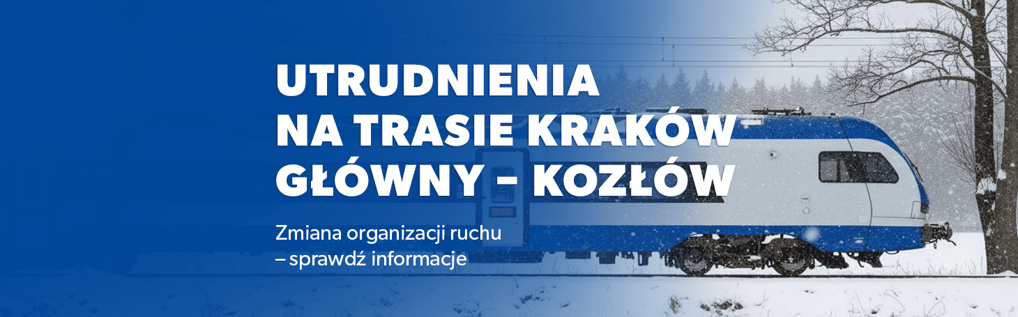 Pociągi na trasie Kraków-Kozłów zawieszone do odwołania Pociągi na trasie Kraków-Kozłów zawieszone do odwołania