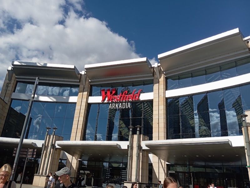 Westfield Arkadia, galeria handlowa w pobliżu dworca Warszawa Gdańska