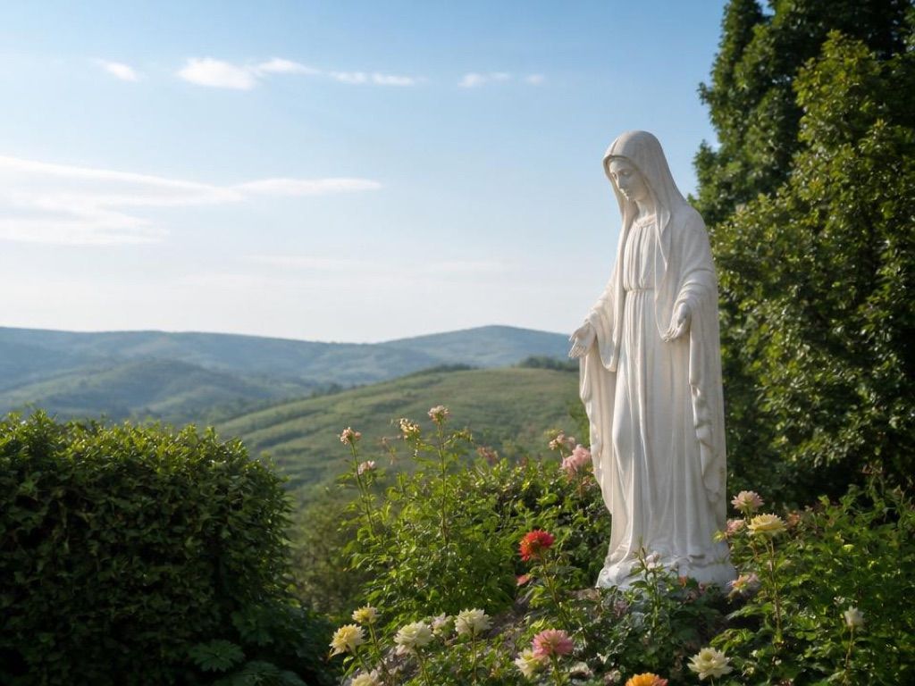 Figura Matki Bożej Niepokalanej w Nądni, atrakcja w pobliżu dworca Zbąszyń