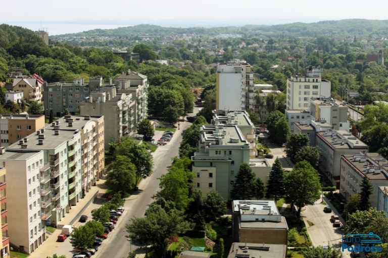 Osiedla Gdynia zdjęcie: widok z góry na osiedla mieszkalne w Gdyni