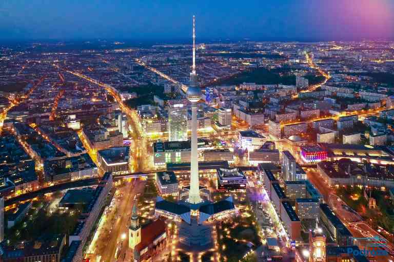 Berlin pociąg panorama Berlina