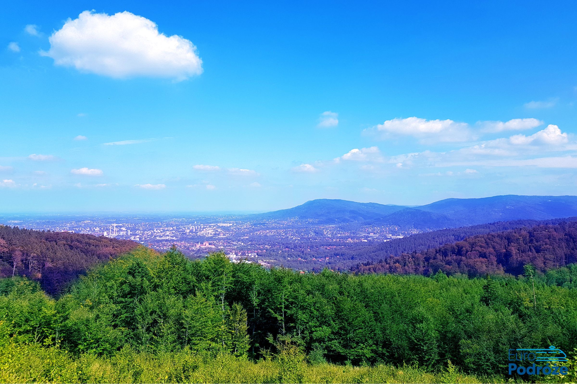 Bielsko-Biała widok na góry zdjęcie: Bielsko-Biała panorama widokowa na góry