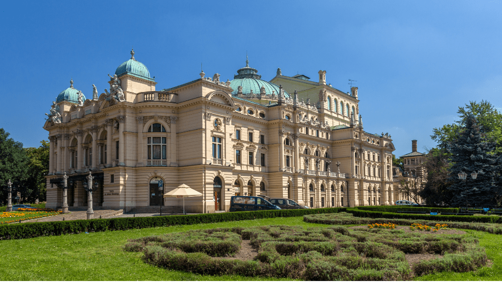 Teatr Słowackiego_Kraków Widok na Teatr Słowackiego