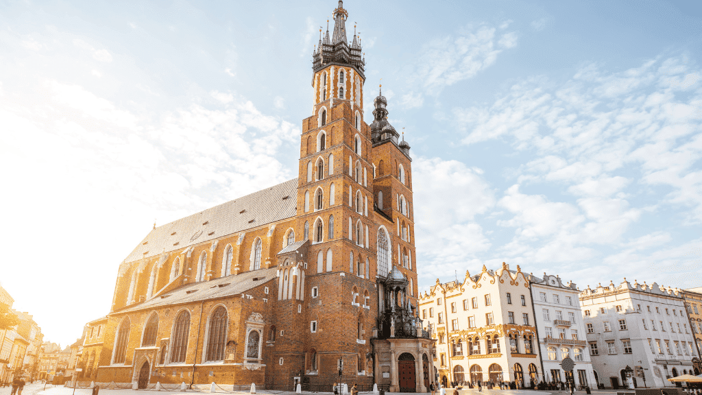 Bazylika Mariacka widok na Bazylikę Mariacką w Krakowie