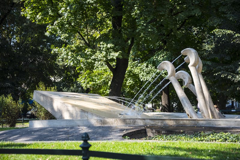 Planty_Kraków widok na Planty w Krakowie