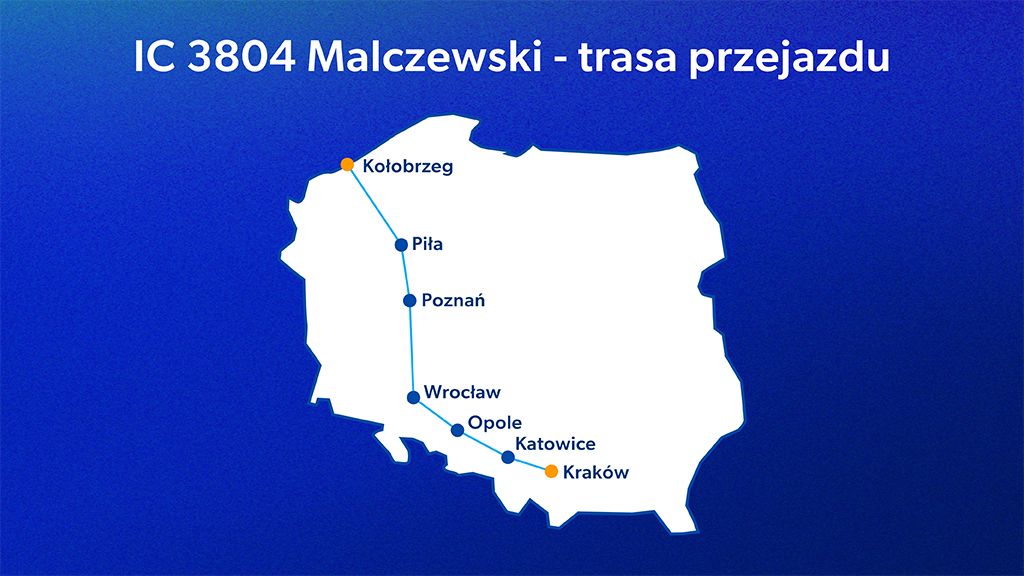 IC 3804 Malczewski – trasa, rozkład jazdy IC 3804 Malczewski – trasa przejazdu