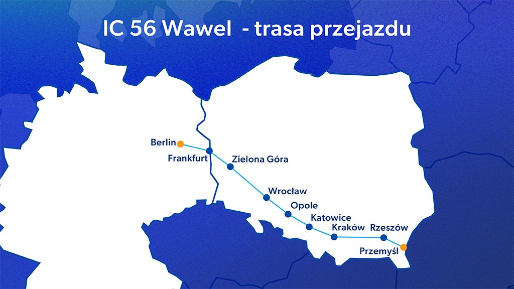 IC 56 Wawel – trasa, rozkład jazdy IC 56 Wawel – trasa przejazdu