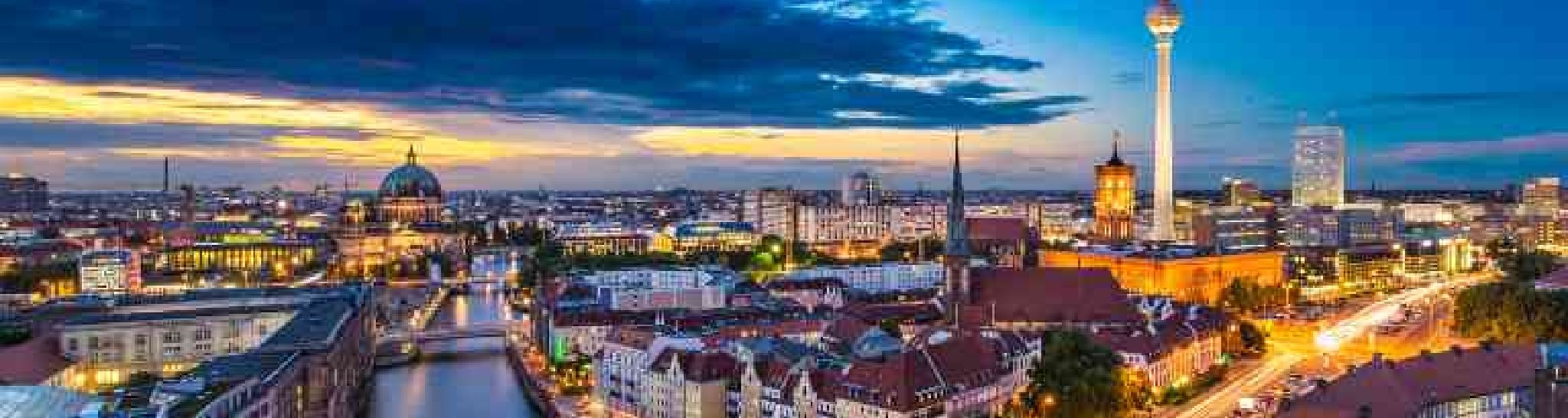 Berlin pociąg panorama Niemiec