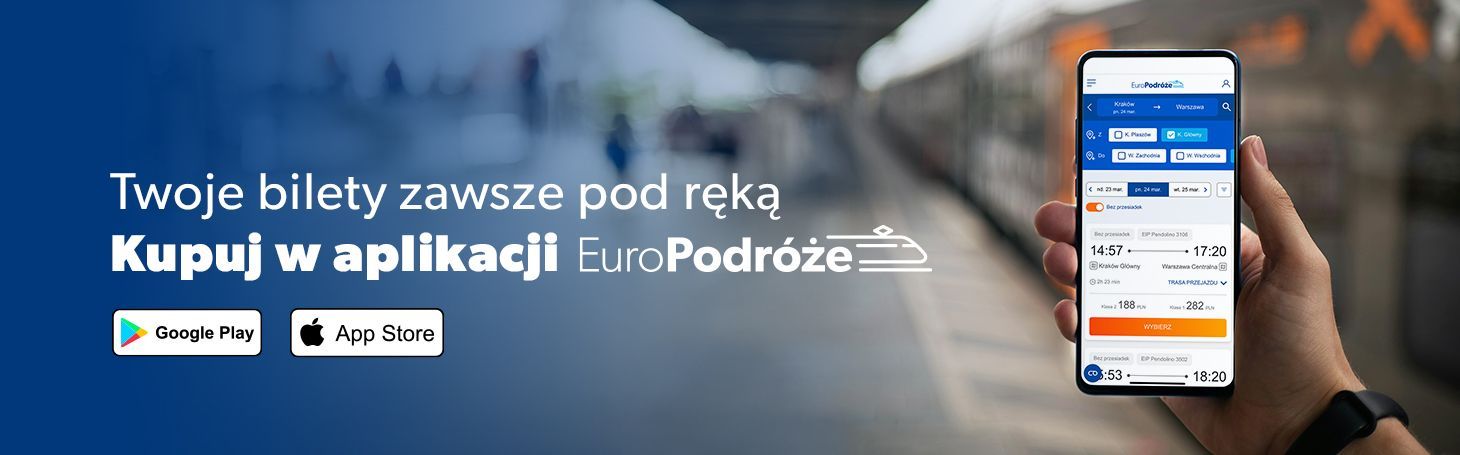 EuroPodróże – aplikacja do kupowania biletów PKP Podgląd aplikacji EuroPodróże