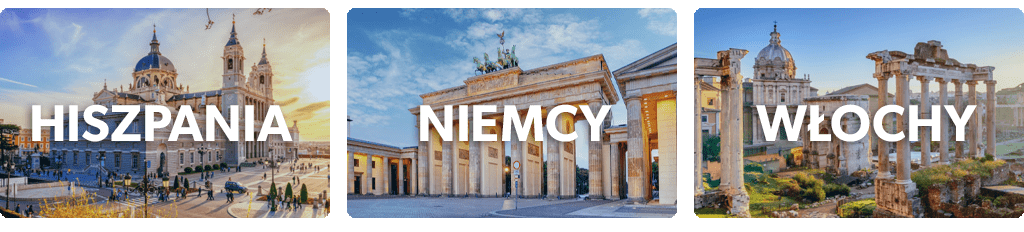 Pociągiem po Europie Madryt / Berlin / Rzym