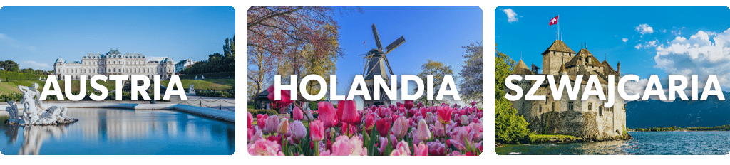 Pociągiem po Europie Wiedeń / Amsterdam / Genewa
