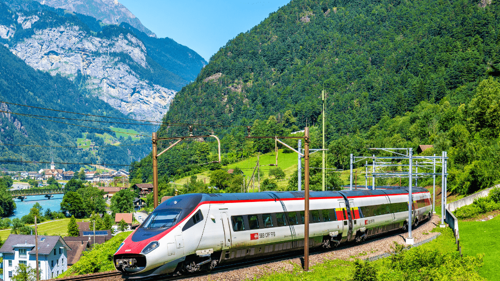 Pociągi w Szwajcarii Gotthard Panorama Express