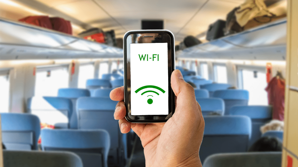 Wi-Fi w pociągach Pendolino Telefon łączący się z wifi