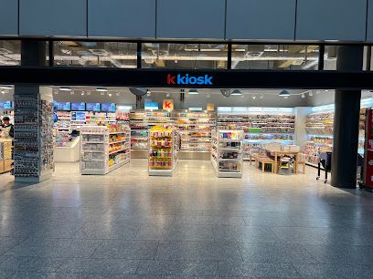 k kiosk, sklep przy dworcu Zürich Flughafen
