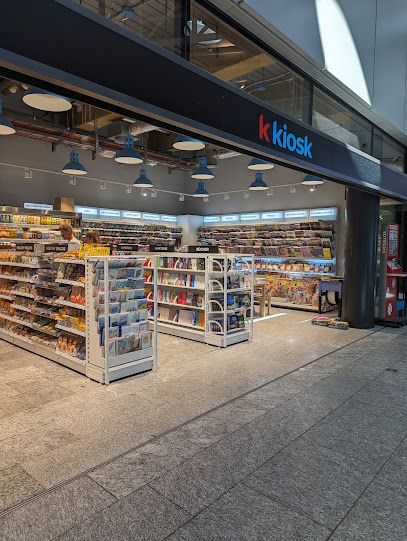 k kiosk, sklep przy dworcu Zürich Flughafen