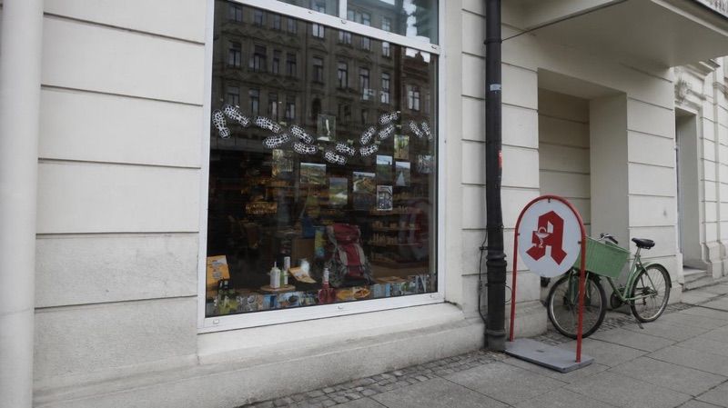 Galenus-Apotheke, sklep przy dworcu Dresden-Neustadt