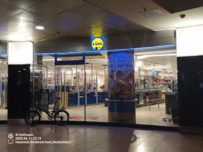 Lidl, sklep przy dworcu Hannover Hauptbahnhof