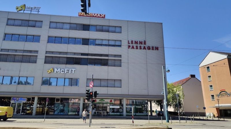 Lenné Passagen, galeria handlowa w pobliżu dworca Bahnhof, Frankfurt (Oder)