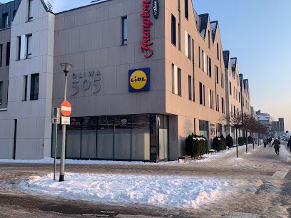 Lidl, sklep przy dworcu Gdańsk Oliwa