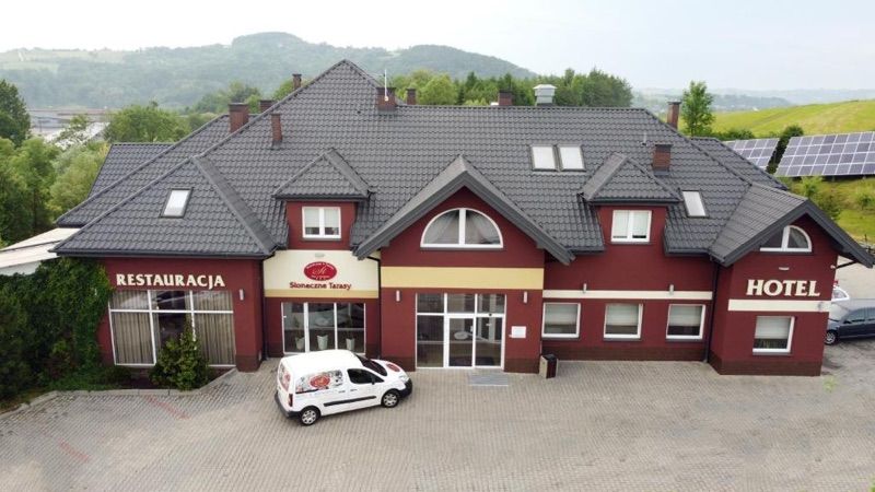 Hotel Słoneczne Tarasy, hotel blisko dworca Grybów