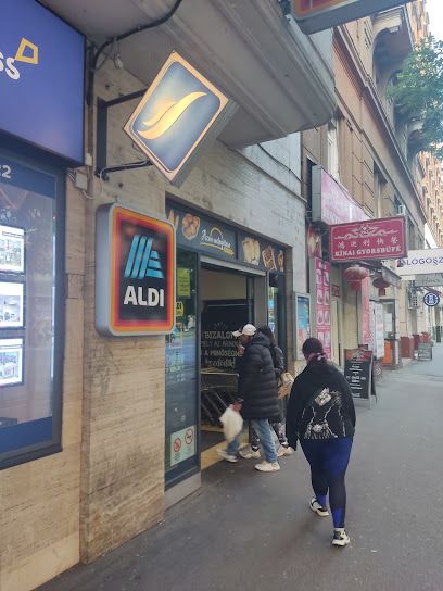 ALDI, sklep przy dworcu Budapest-Nyugati