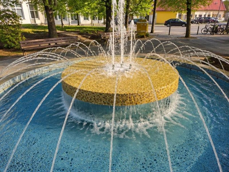 Fontanna Legionowo, atrakcja w pobliżu dworca Legionowo