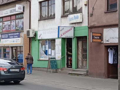 Sklep "U Romana" Zapraszamy, sklep przy dworcu Maków Podhalański